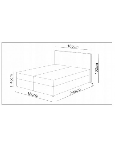 Čalouněná postel Kleo 160x200 cm