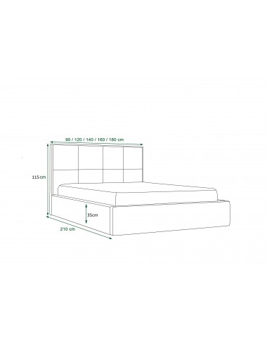 Designová manželská postel Apollo 140x200 cm